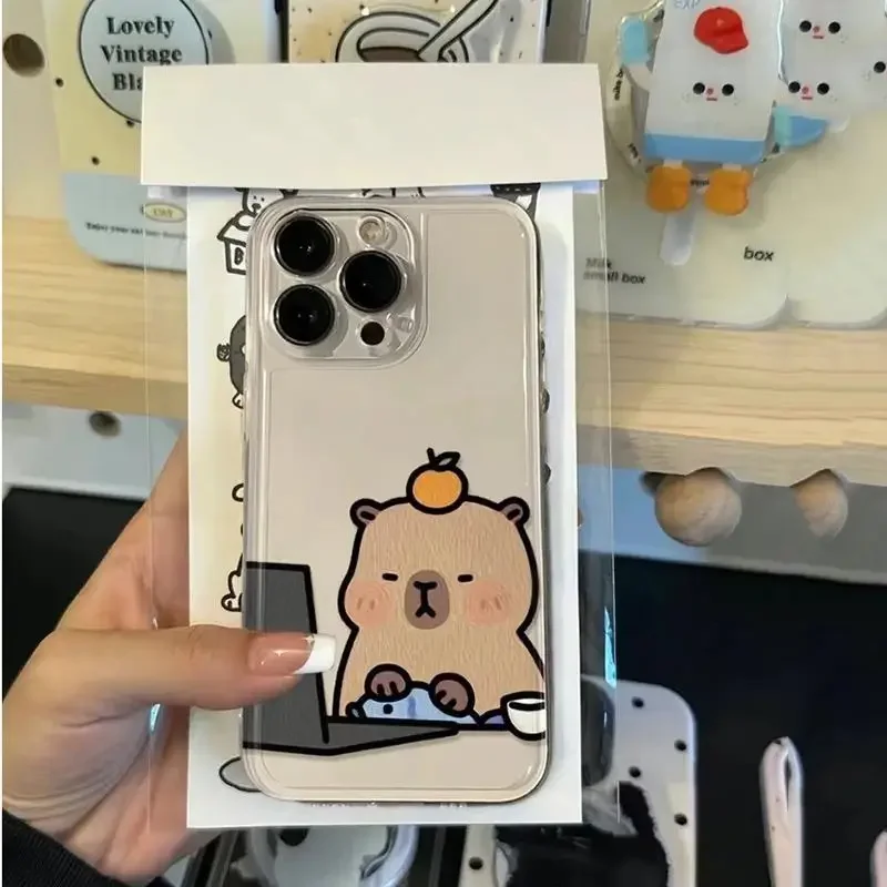 Adorable Capybara Soft TPU Phone Case Cover