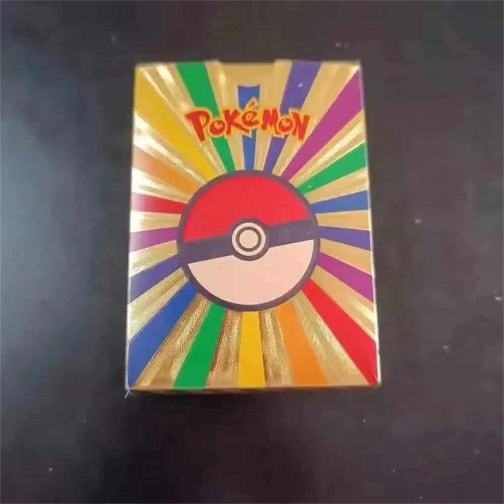 Pokemon Cards 55Pcs Pikachu Gold Silver Black Vmax GX Vstar English Spanish French German Collection Battle Toys Gifts
