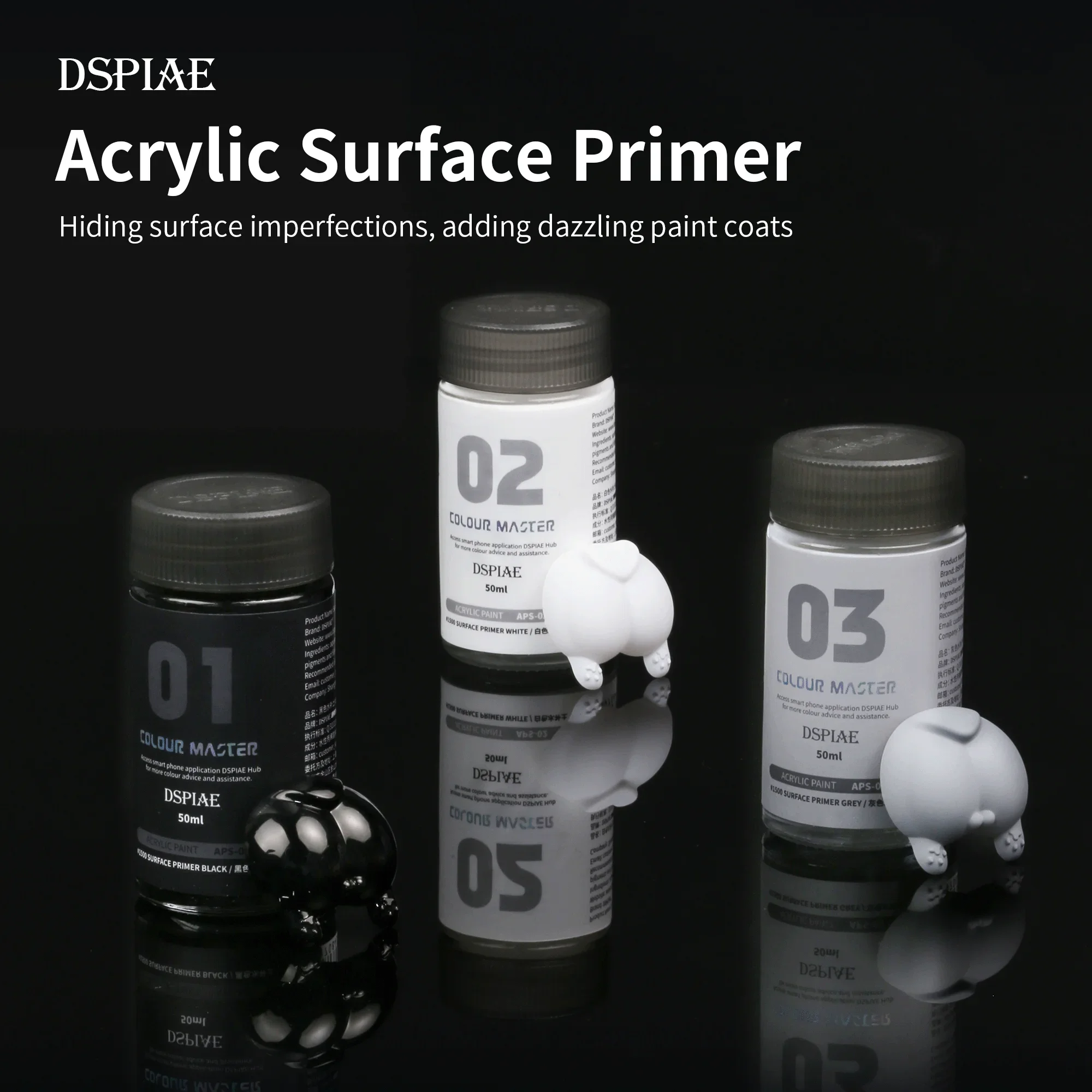 DSPIAEAPS010350mlAcrylicSurfacePrimerPaintAssemblyModelRepair