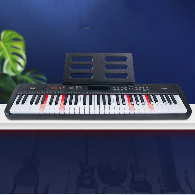 Tastiera Professionale Per Pianoforte Digitale A 61 Tasti Per Adulti Strumento Musicale Portatile Per L'Apprendimento Del Pianoforte Elettronico
