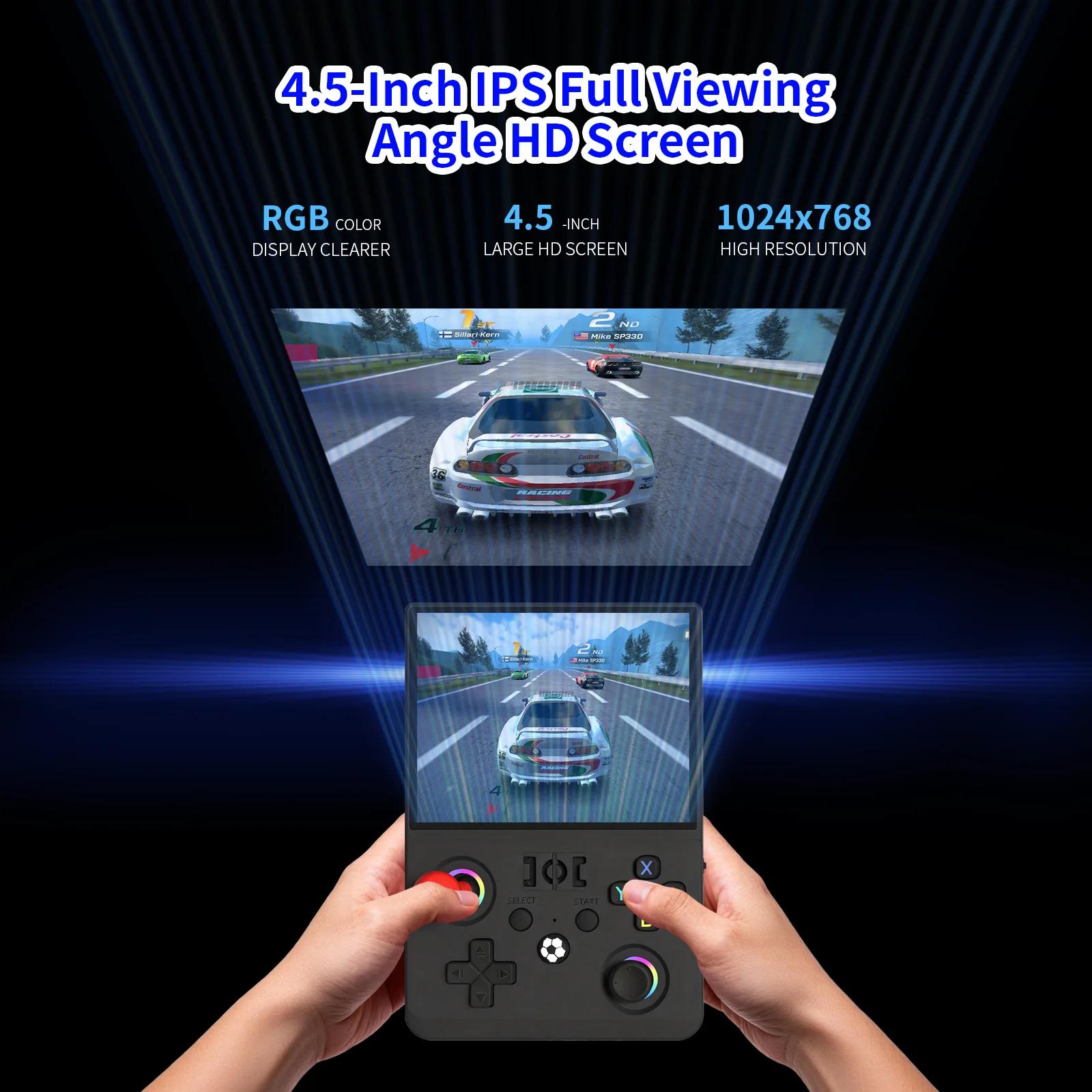 R36 Max2 Retro Handheld Game Console Linux System Ips Player_voghion.com