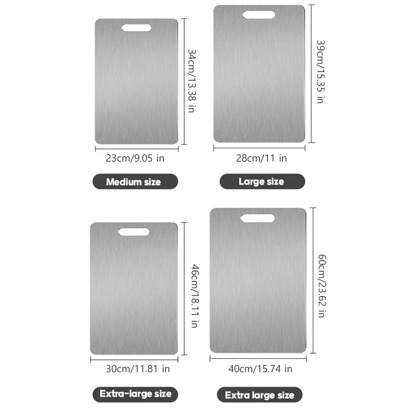 Cutting Board 316 Stainless Steel Panel Kitchen Household Thickened Double Sided Kneading Dough