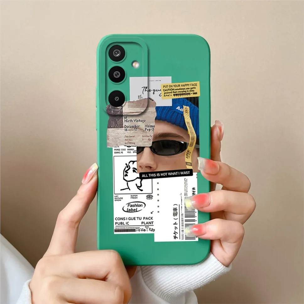 Fashion Pretty Sweet Girl Soft Liquid Silicone Protective Phone Case Cover