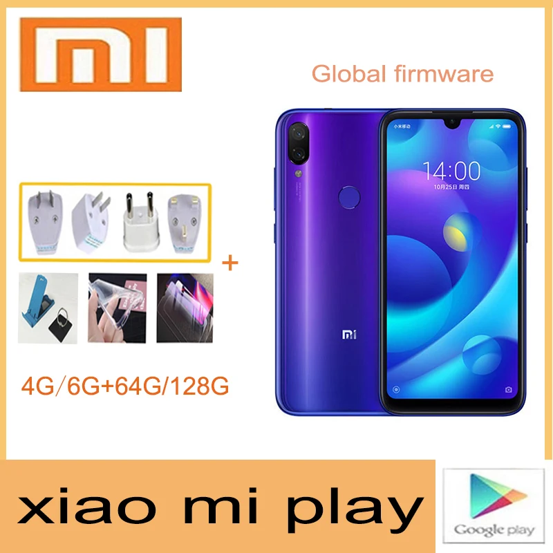 celular global version redmi xiaomi mi play smartphone mobilephone straight talk cell phones unlock android | Мобильные телефоны и