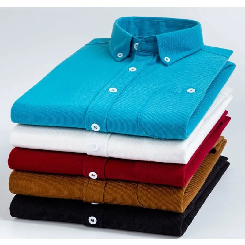 

Shirt for Men 100% Pure Cotton Mens Fashion Shirt Clothing Trends Longsleeve Button Up Shirt Men Clothing Long Sleeve