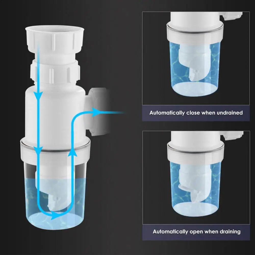 Description Picture 4 of itemSink Drain Pipe Sewer Drain Hose Telescopic Flexible Washing Basin Sink Drain Tube Kitchen Sink Bathroom  Accessories