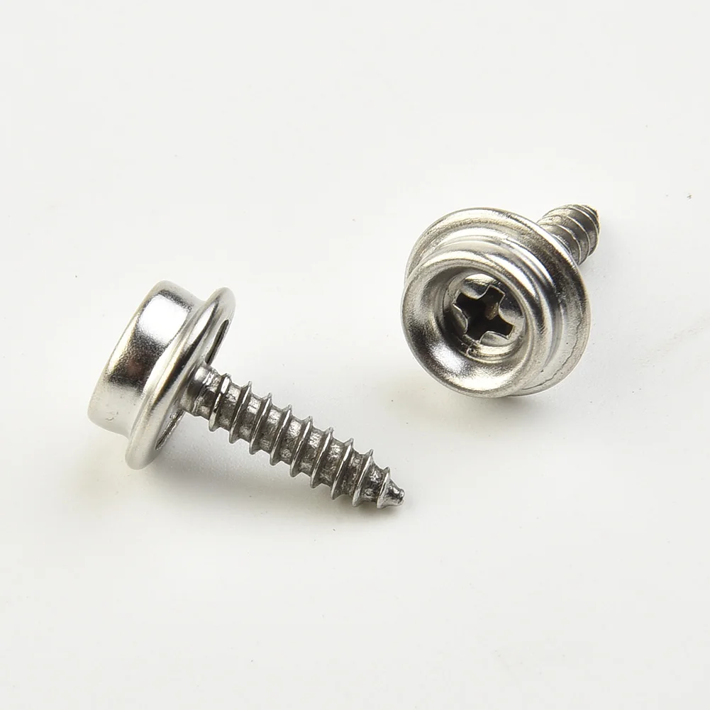 Snap Fastener Kit 30pcs Canvas Cap Screw Stainless For Tent Boat Marine Leather Jackets Handbags Boat Cover Button Fastener