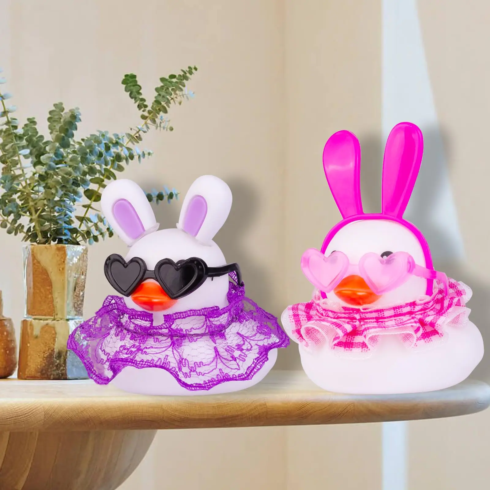 MuMyer Car Rubber Duck Ornament Cute Duck Car Dashboard Decoration Accessories With