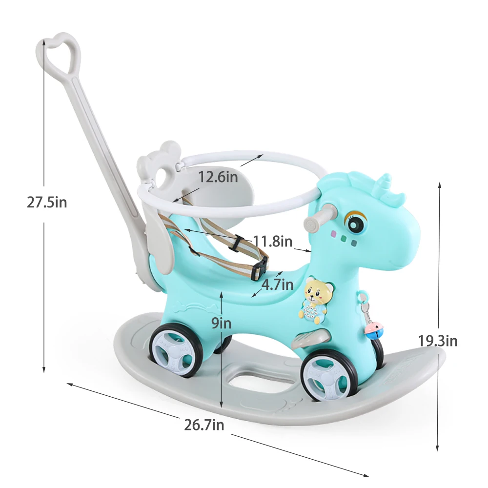 5 in 1 Rocking Horse for Toddlers 1-3 Years Old