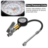 220PSI Car Motorcycle Multifunctional Tire Air Pressure Monitoring Gauge Tester Air Compressor Dial Meter Inflator Pump Tools 4