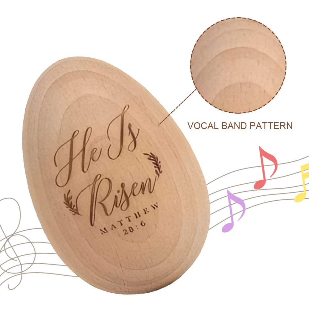 2Pcs Wood Egg Shakers Musical Percussion Instruments Musical Instrument Easter Basket Stuffers Gifts for Kids Boys Girls