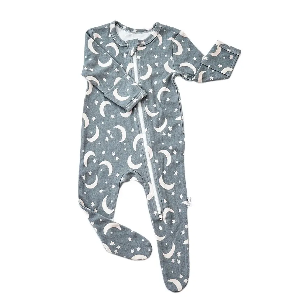 Cotton Romper Long-sleeve Bamboo Cotton Wrapped Foot Jumpsuit Baby Romper Spring Summer for Baby Boy & Girls