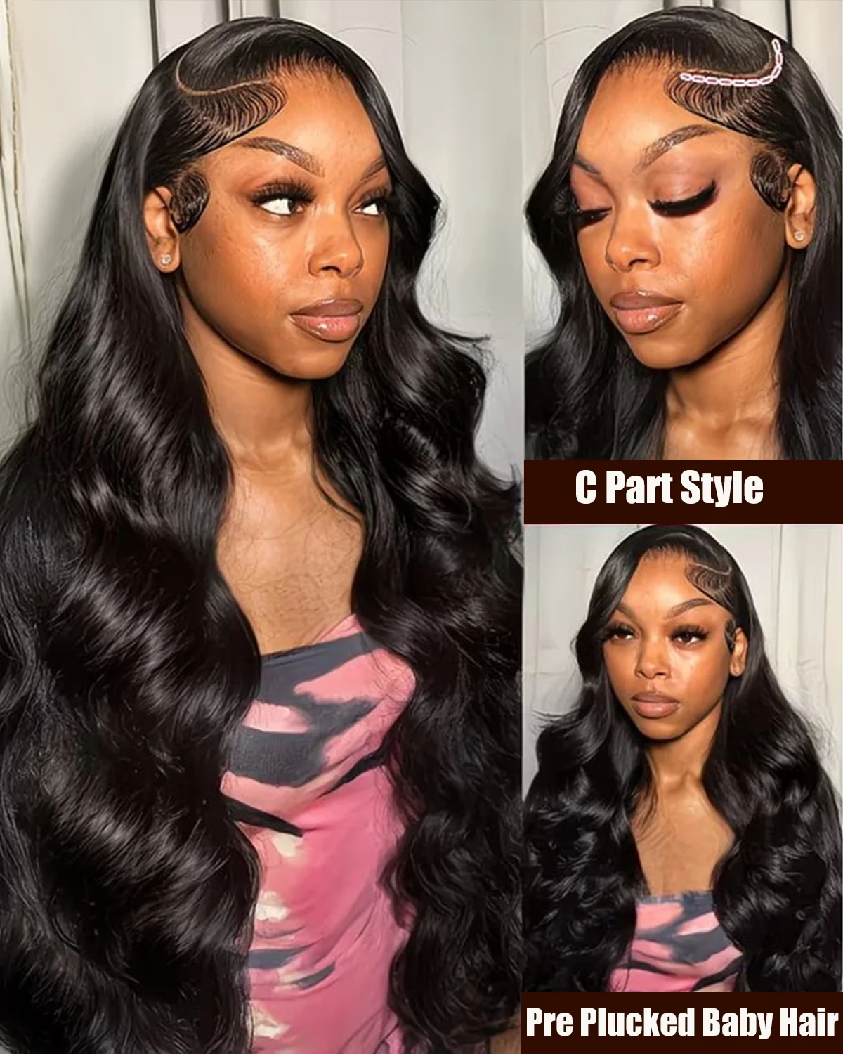 Glueless Body Wave Human Hair Wigs For Woman on Clearance Sale 5x5 HD Lace Closure Wig 13x6 HD Lace Frontal Human Hair Wigs 3