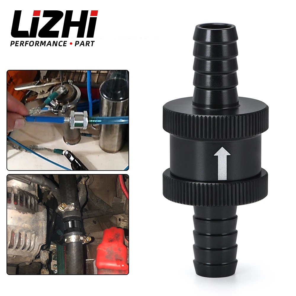 WLR-3/8" 10mm Non Return One Way Fuel Check Valve Aluminum Alloy Petrol Diesel WLR-FCV10