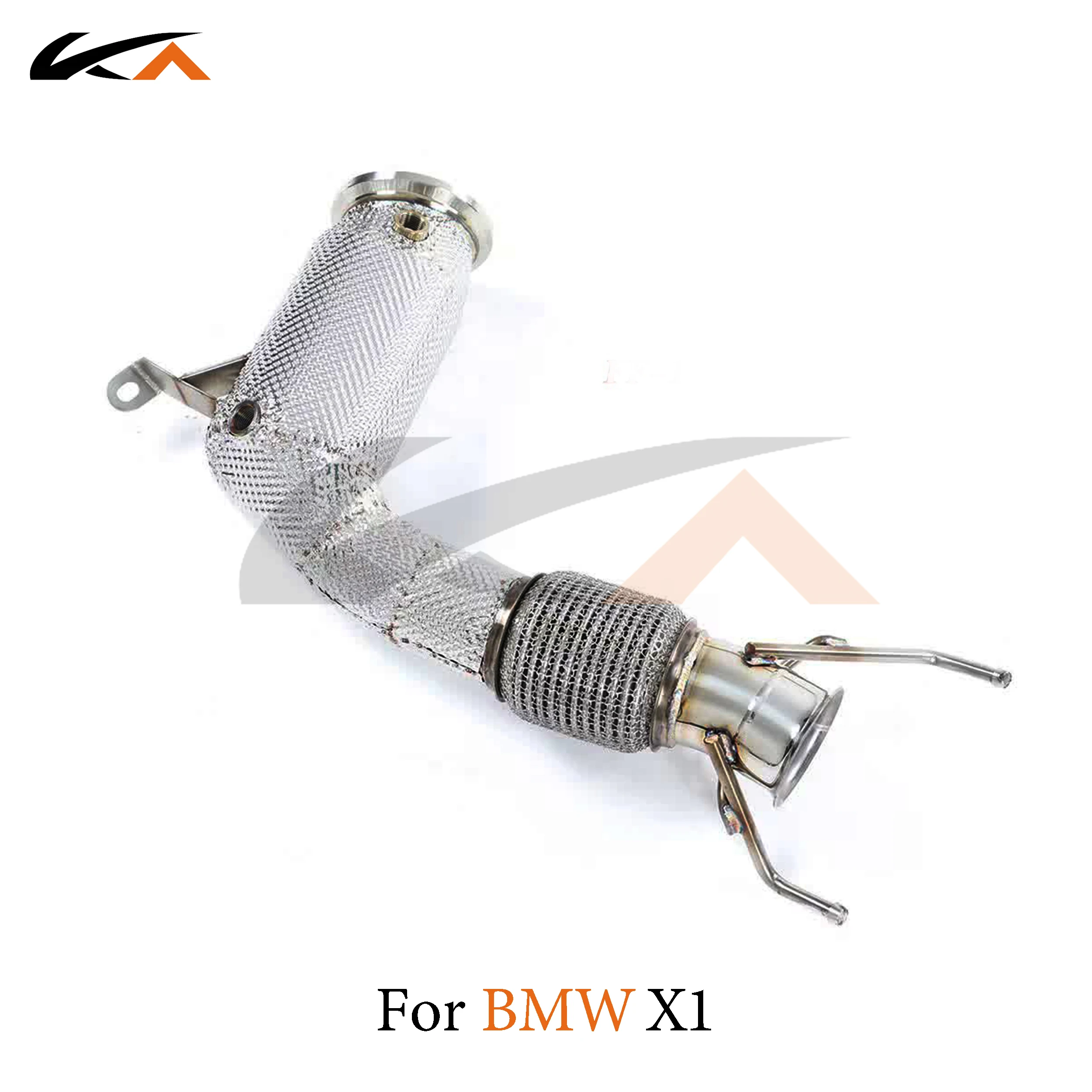 KA 튜닝 다운파이프 배기 스테인리스 스틸 헤더, BMW X1 B48 1.5T 2.0T 퍼포먼스, 자동차 부품, 열 차폐 촉매 작용