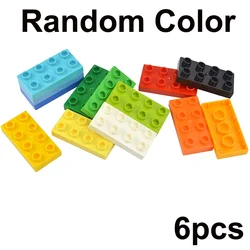 Giant Dinosaur-Themed Marble Run Slide Track with Large Building Blocks (2x4-Thin Bricks)