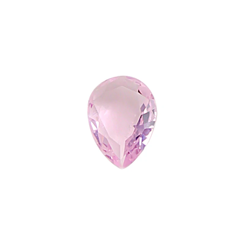 20PCS Brief Ice Transparent Pink Multicut Naked Sharp Diamonds Crystal Nail Art Rhinestones Jewelry Decorations Manicure Charms