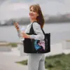 Custom Stitch Lilo Angel Heart Kisses Tote Bag for Women Large Capacity Beach Gym Travel Bags 6