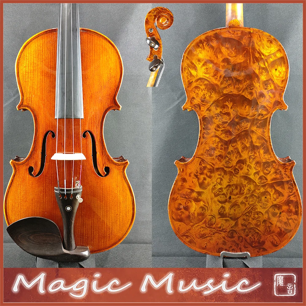 4/4 Size Handmade Oil Varnish APEXEL Violin Acoustic Violin Violin Accessories