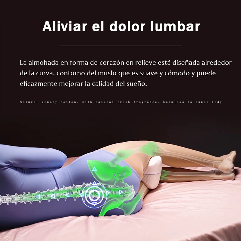 Almohada ortopédica de algodón con memoria corporal para las piernas, cojín  de espuma para dormir, ciática, espalda, cadera, articulación, alivio del  dolor, muslo, pierna - AliExpress