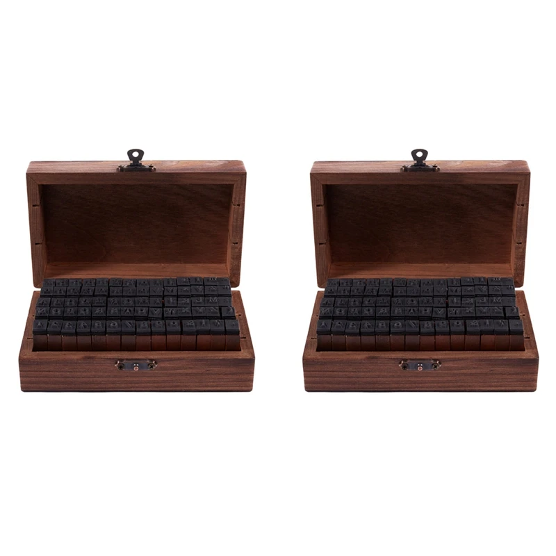 

Rubber Stamp Alphabet Number Symbol Wooden Box Set Print Style Wood Letter 140PCS
