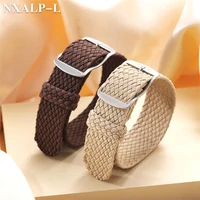 Bracelet de montre en Nylon tissé, 14mm 16mm 18mm 20mm 22mm, pour bracelet Perlon, hommes et femmes, accessoires de sport militaire 6