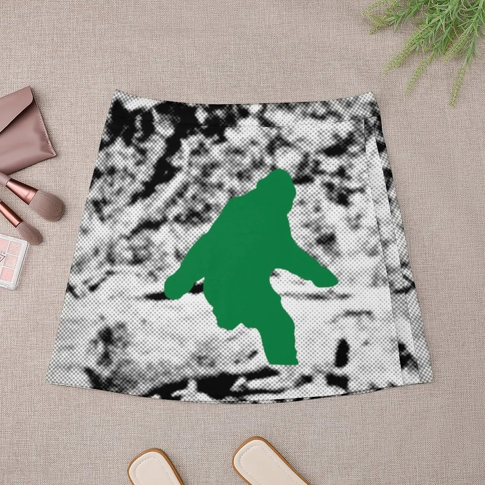 Bigfoot (Green) Mini Skirt girls skirt Kawaii Womens dresses