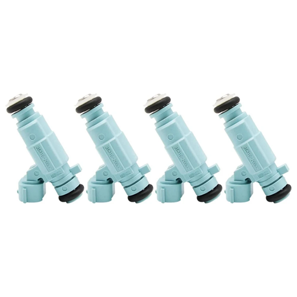 

4Pcs/Set New Fuel Injector Nozzle Replacement for 2011 14 16 IX25 Venga 10 35310-26600