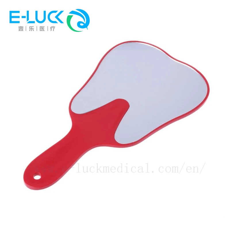 치과 입 거울 치아 모양 핸드헬드 거울, 검사 메이크업 거울, 치과 액세서리 선물, 1 개