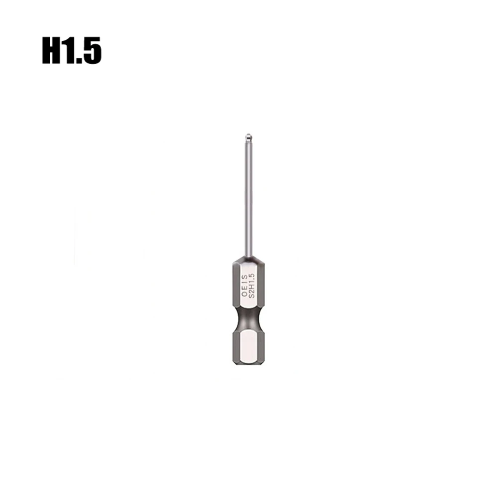 50mm Sechskant-Schraubendreher-Bit, Kugelkopf, langer magnetischer Schraubendreher-Bit, Kugelkopf-Schraubendreher-Bit, Hand H1,5 H2,5 H3 H4 H5 H6 H8 H10 – Detail 27