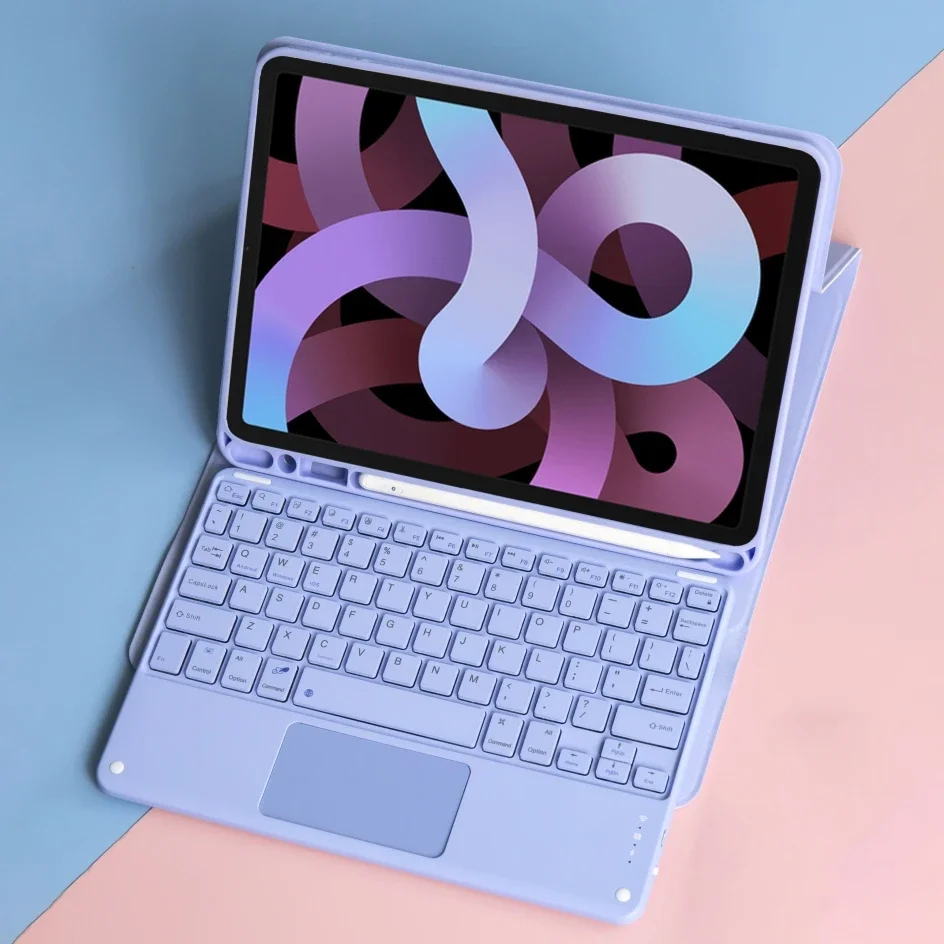 Premium Tablet Keyboard Cover - Durable Protective Case with Detachable Bluetooth Keyboard
