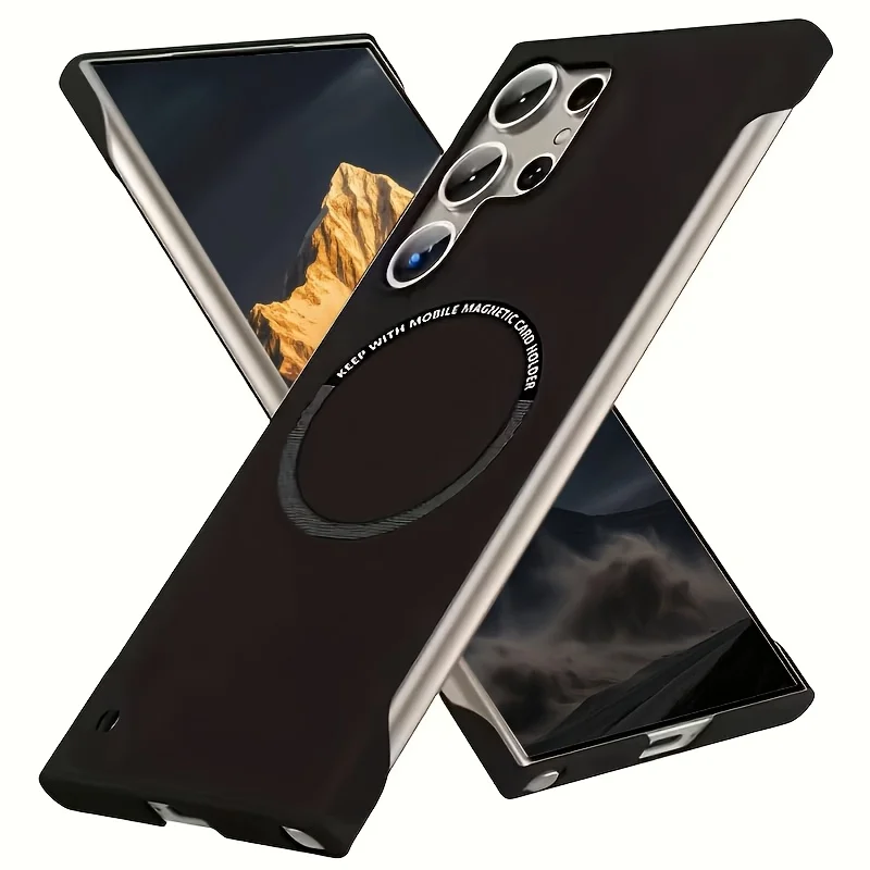 Ultra-Thin Magnetic Frameless Case - Matte Finish with Wireless Charging Compatibility