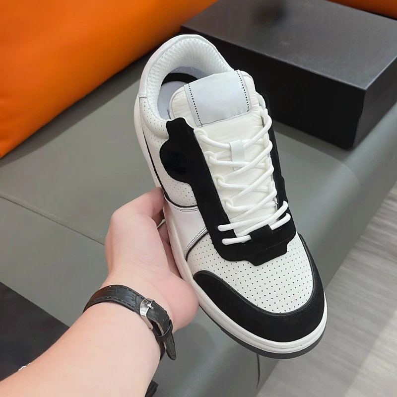 

2023 new fashion classic men's office cowhide men's flat shoeing formal wear men's business handmade sports style casual shoeing