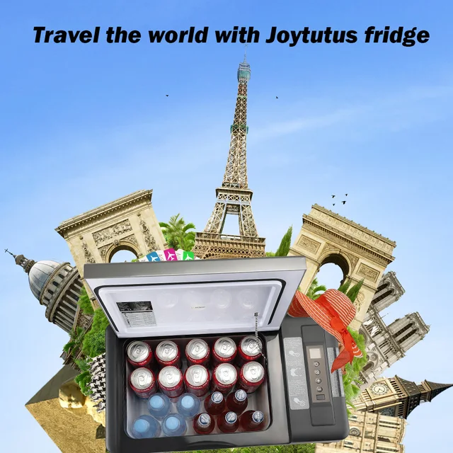 Joytutus-Mini nevera portátil para coche, compresor de 12v, nevera pequeña  de 18/22/25/28L para cosméticos, hogar, Camping - AliExpress