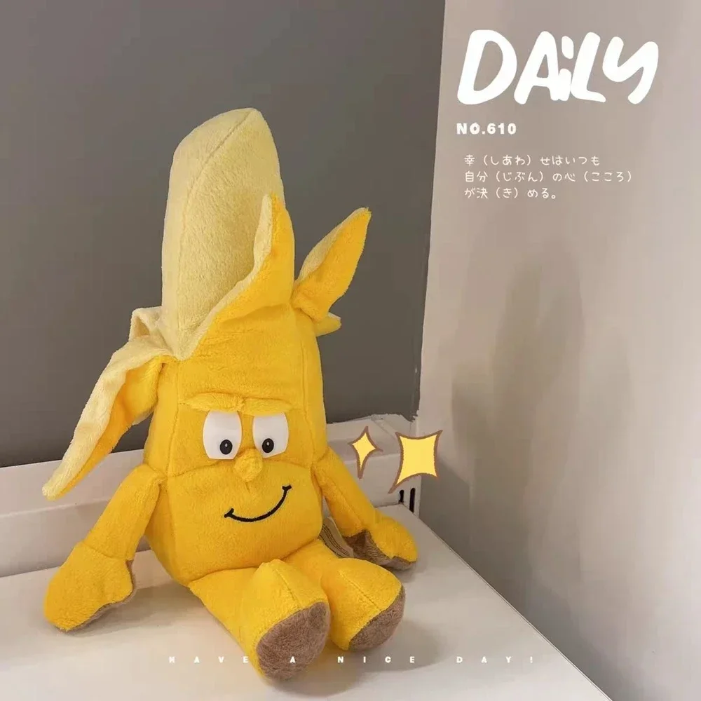 바나나 딸기 창의적인 봉제 장난감, 못생긴 인스타그램, 귀여운 재미있는 인형 장식품, 사진 찍어 어린이 생일 선물 보내기, 26cm