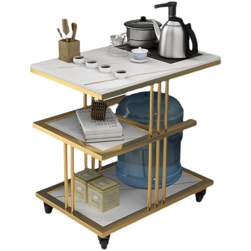 

Скандинавская гостиная, диван, домашний передвижной Интеллектуальный кипящий столик, искусственный роскошный простой чайный столик, чайный столик