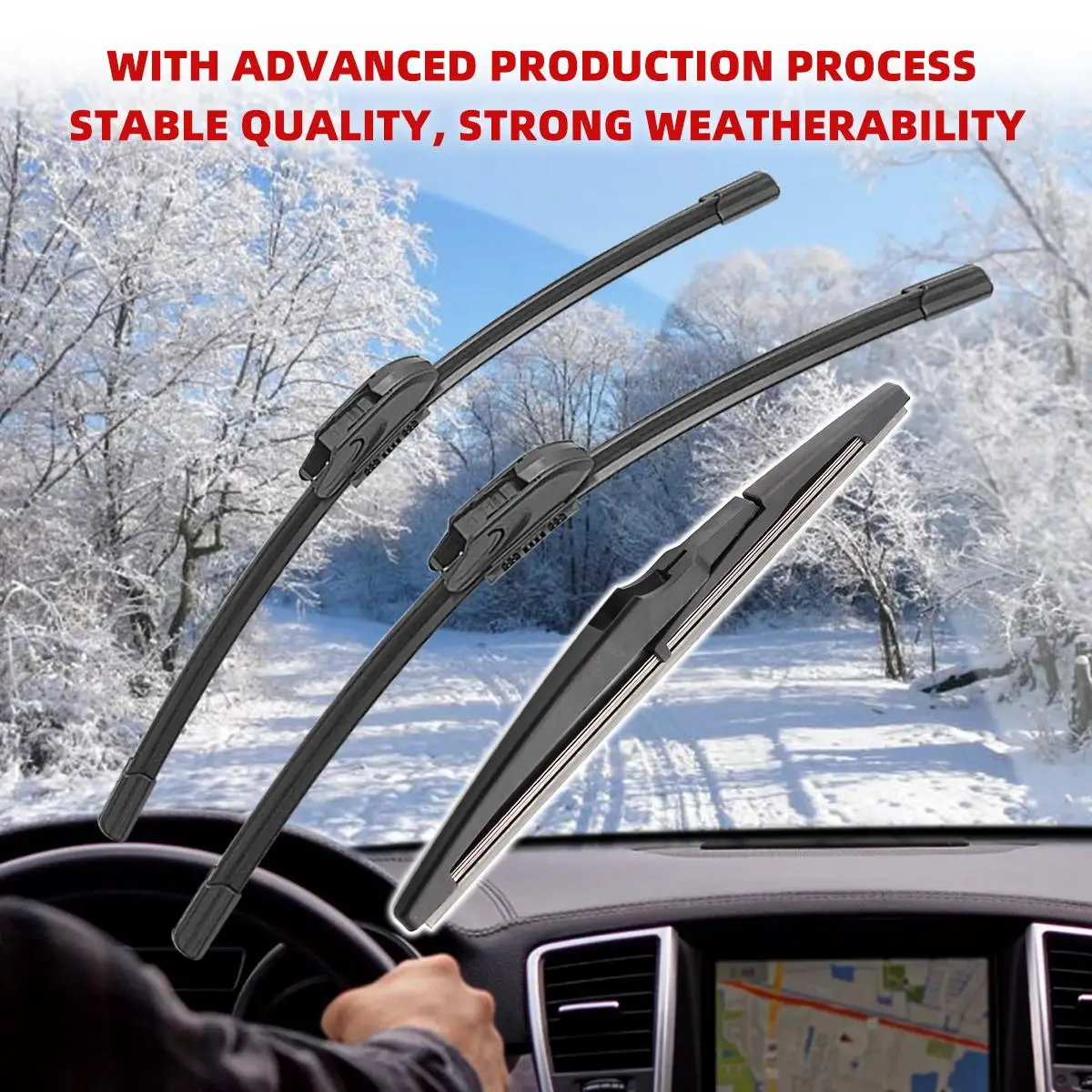 1/2/3/4/6PCS Car Wiper For Chevrolet Spark EV M400 2016-2021 Front Rear Wiper Blades Brushes Auto Accessories 2018 2019 2020 5