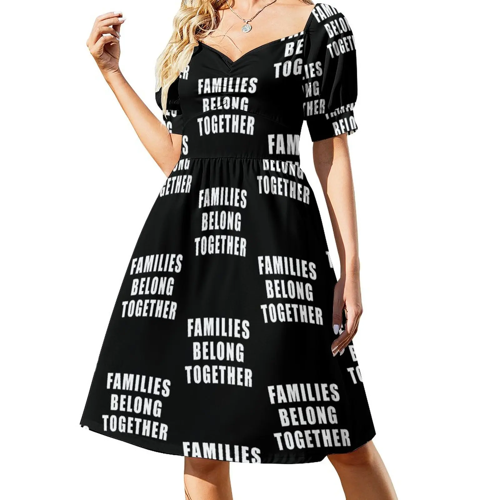 

FAMILIES BELONG TOGETHER Sleeveless Dress Women's summer dress dress for women