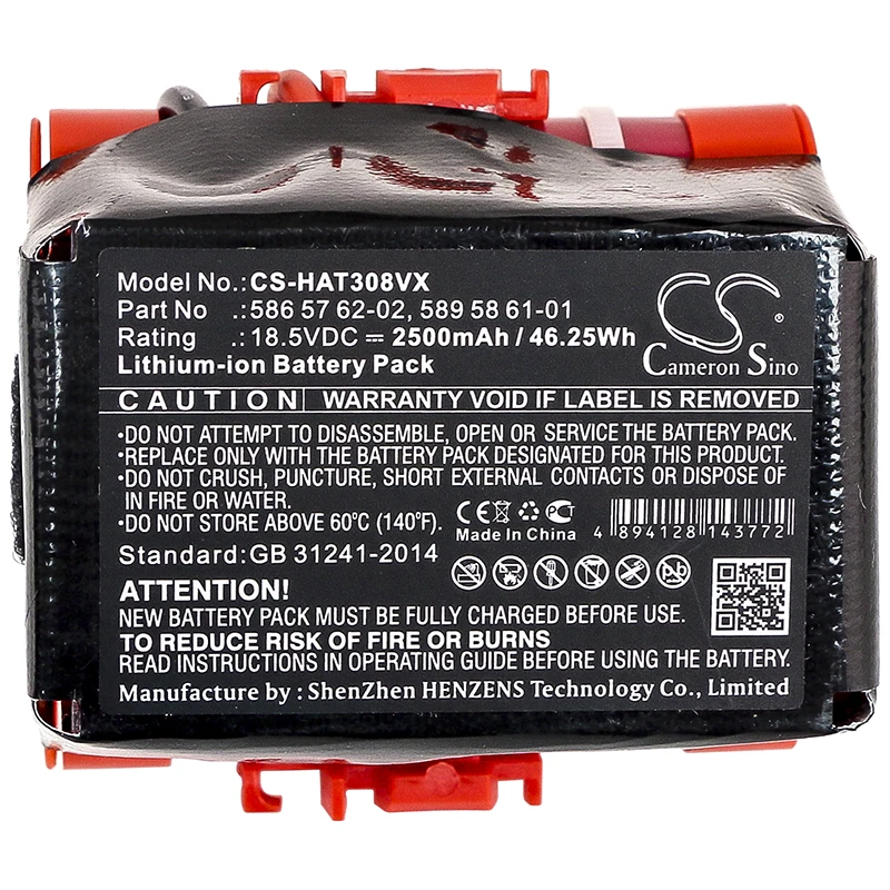

CS 2500mAh Battery for Gardena R40Li 2014 R40Li R45Li R50Li R70Li R80Li 2017 Husqvarna Automower 105 305 308