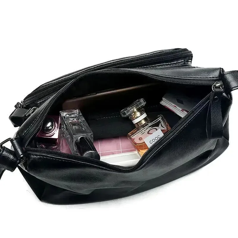 2025 New Collection Lightweight Multi Layer Shoulder Bag for Women Spacious Tote Handbag for Mother Middle Age Ladies Daily Use 5
