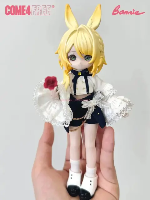 Action Come4free 1/12 Bjd Blind Box Bonnie Meteorological Star Language Series Kawaii Rabbit Bjd Desktop Articulated Figure Toys 6