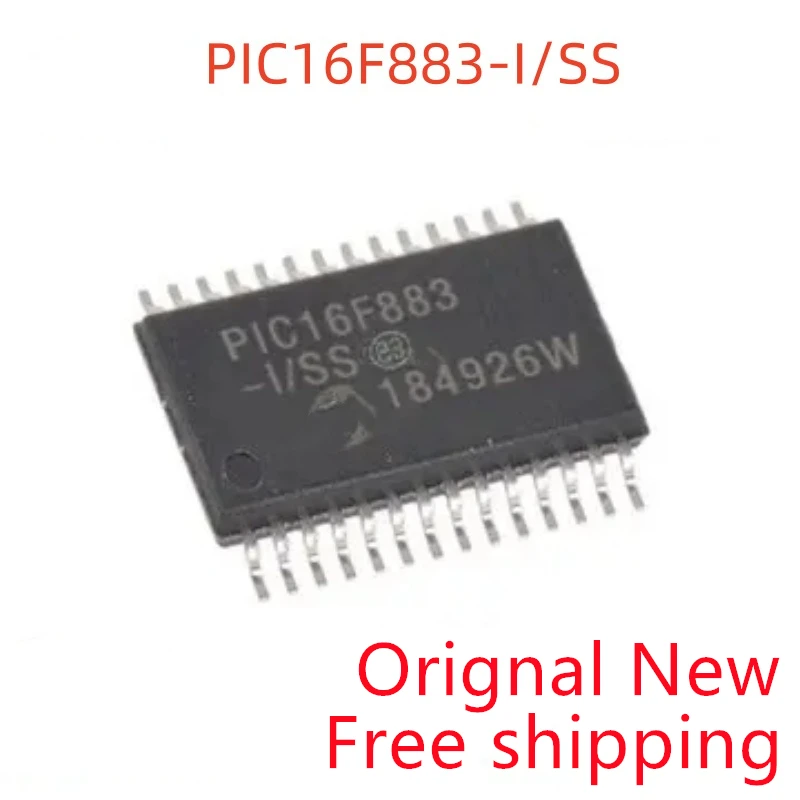 

10piece Original NEW 16F883 PIC16F883-I/SS PIC16F883 SSOP-28 Embedded microcontroller controller IC MCU 8BIT 7KB FLASH 28SSOP