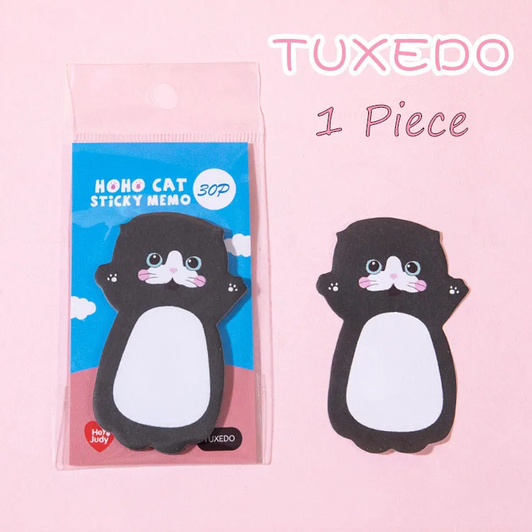 Adorable Kawaii Cat Sticky Notes Memo Pad - Perfect for School, Office, and Scrapbooking Gifts