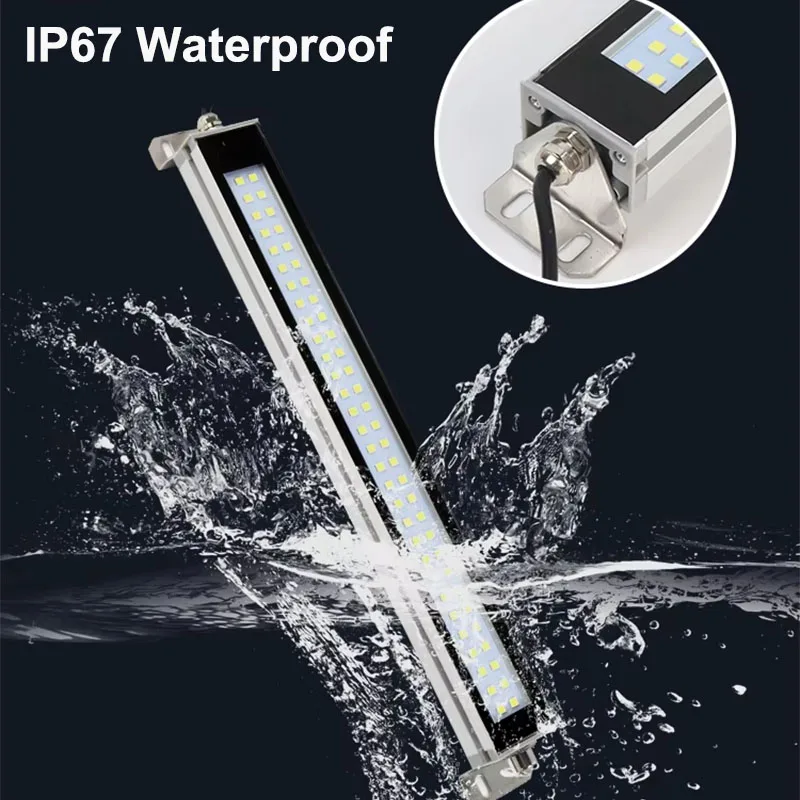 LED Industrial Lamp led work light IP68 Waterproof Oil-proof Dust-proof Led Bar Lamps 22CM 35CM 40CM 52CM 220v 24v Machine Work Tool Lights