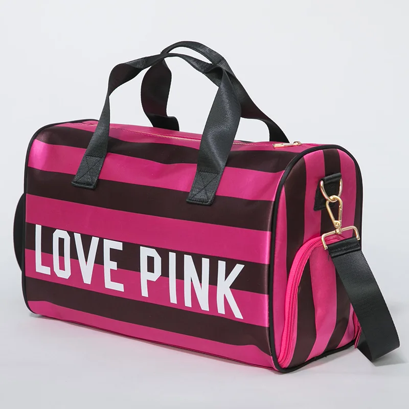 VS Large Duffle Travel Gym Luggage Overnight Weekend Pink Sport Bag