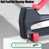 Manual Nailing Gun Construction Stapler With 900 PCS Staple Wood Furniture Bookbinding Machine Woodworking DIY Hand Tools 4