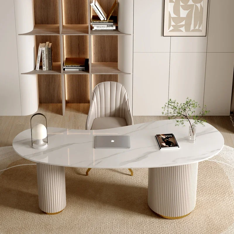 ~Y Light Luxury Desk Computer Desk Modern Study Workbench Furniture Computer Table