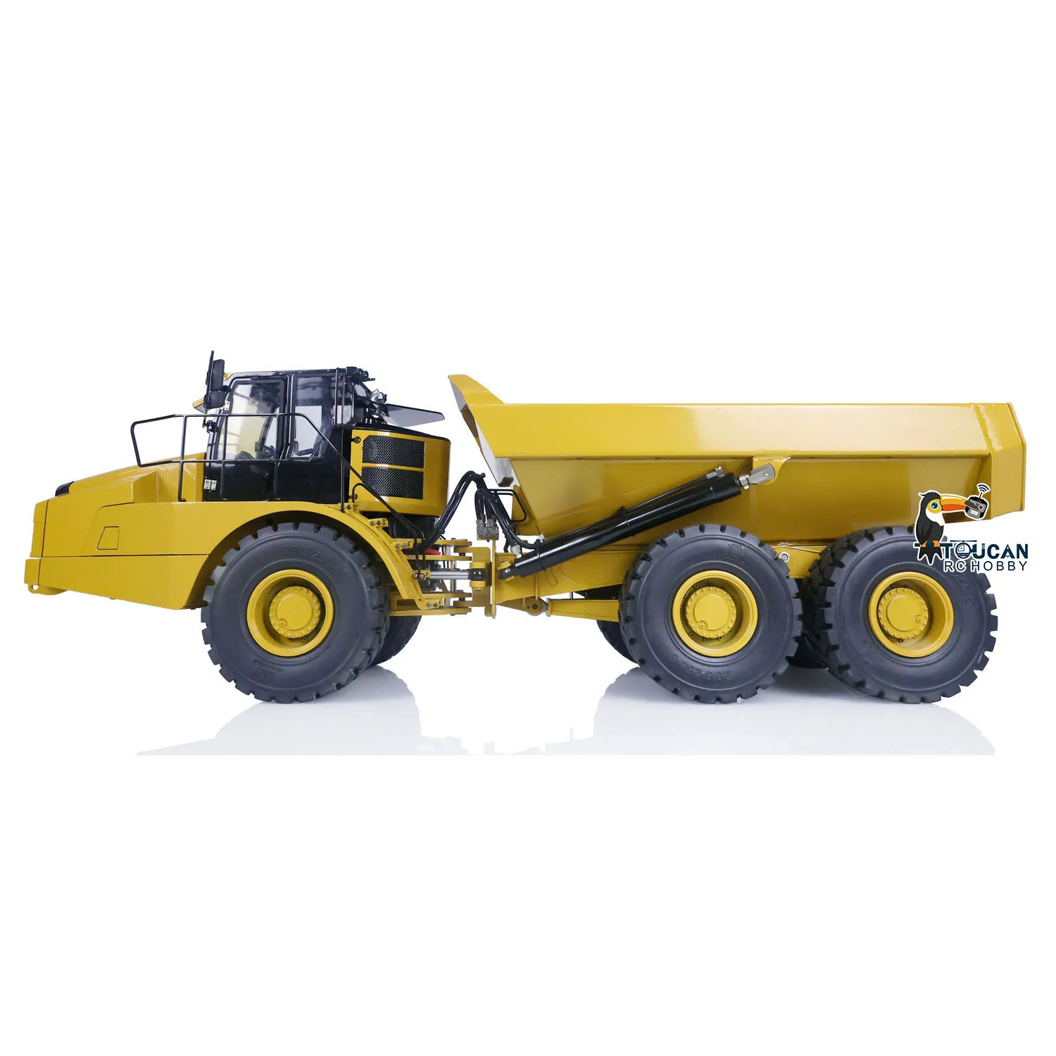 DIM K745 745D JZMODEL 1/14 Metal Hydraulic RC Articulated Truck Model 6*6 Dumper Truck Toys for Adults Gifts THZH1301-SMT1 4