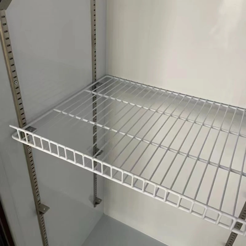 Three-Door White Plastic Door Frame Air-Cooled Beverage Display Cabinet Freezer Type Refrigerator