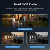 Caméra de surveillance extérieure 12MP 6K HD à triple objectif, triple écran, connexion Wi-Fi, vision nocturne, caméra de sécurité domestique étanche 3